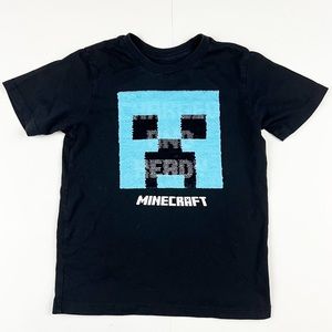 Minecraft Boys Black Tee Size Small‎ 5/6